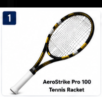 AeroStrike Pro 100 Tennis Racket