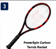 PowerSpin Carbon Tennis Racket