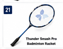 Thunder Smash Pro Badminton Racket