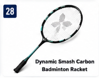 Dynamic Smash Carbon Badminton Racket